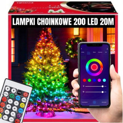 EXTRALINK LAMPKI CHOINKOWE PASEK 200 LED MULTIKOLOR...