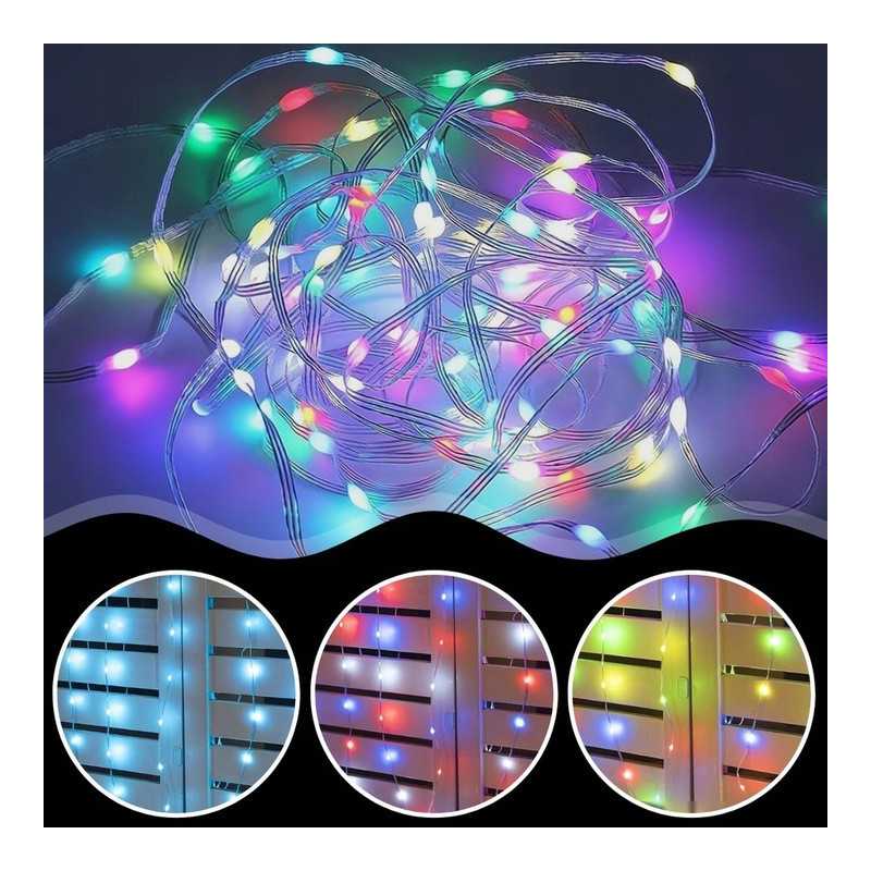 Extralink | Lampki choinkowe | świąteczne, 20m, 200 LED, multikolor, smart, WiFi, pilot - Zdjęcie 2