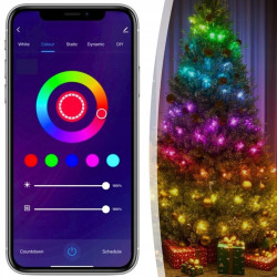 EXTRALINK LAMPKI CHOINKOWE PASEK 200 LED MULTIKOLOR ŚWIĄTECZNE SMART WIFI PILOT 20M - Obrázek 8