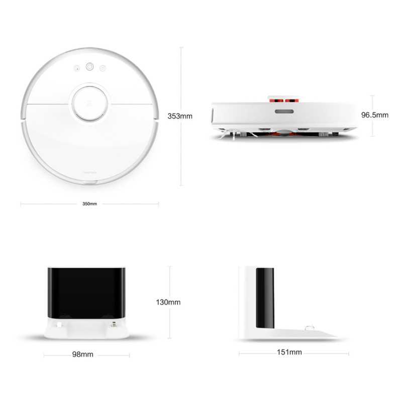 Roborock S50 | Inteligentny Odkurzacz | Robot Vacuum Cleaner 2 Biały - Zdjęcie 3