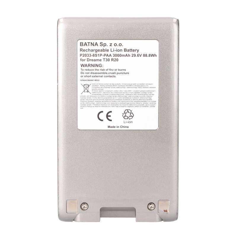 DREAME T30 R20 Batarya 21.6V 3000mAh - Görsel 2