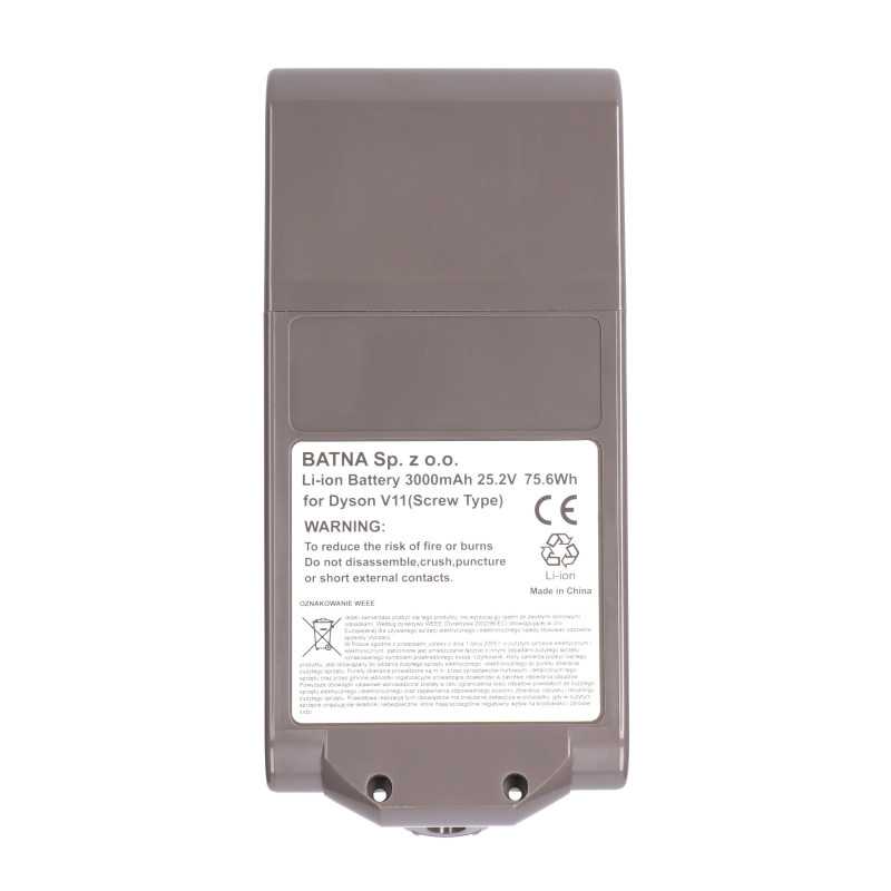 Extralink | Bateria, akumulator do odkurzacza, zamiennik dla Dyson V11 | (Screw type) 25.2V 3000mAh - Zdjęcie 2