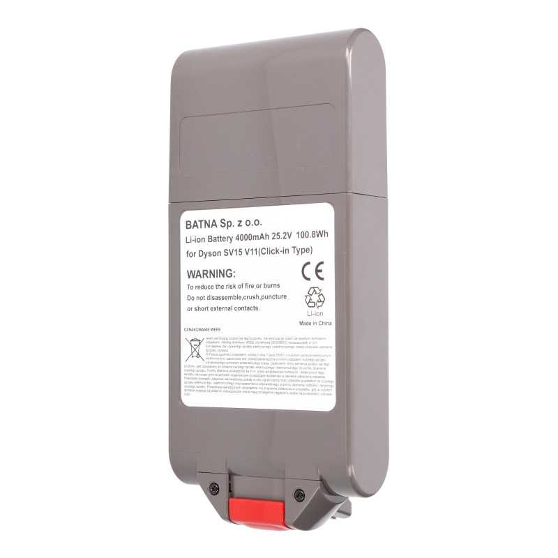 Extralink | Bateria, akumulator do odkurzacza, zamiennik dla Dyson V11 V15 SV46 SV47 | (Click type) 25.2V 4000mAh - Zdjęcie 3