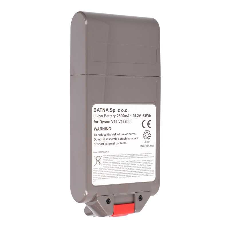 Extralink | Batería, acumulador para aspiradora, repuesto para Dyson V12 | 25.2V 2500mAh - Imagen 4