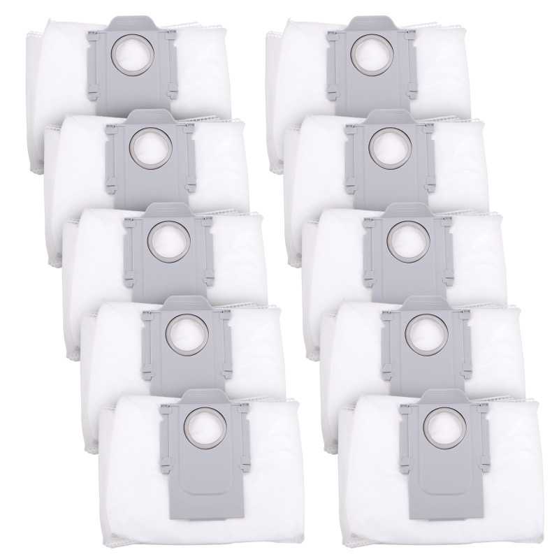 Juego de Bolsas para Aspiradoras Roborock Series S y Q, 10 Piezas, Compatible con S7 MaxV Ultra, S8 Pro Ultra, Q5, Q7, Q8 Max Q