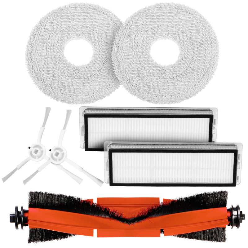 Conjunto de Acessórios para Aspiradores Xiaomi: Escovas, Rolos, Filtros, Mops para S10+ X10+ X20+