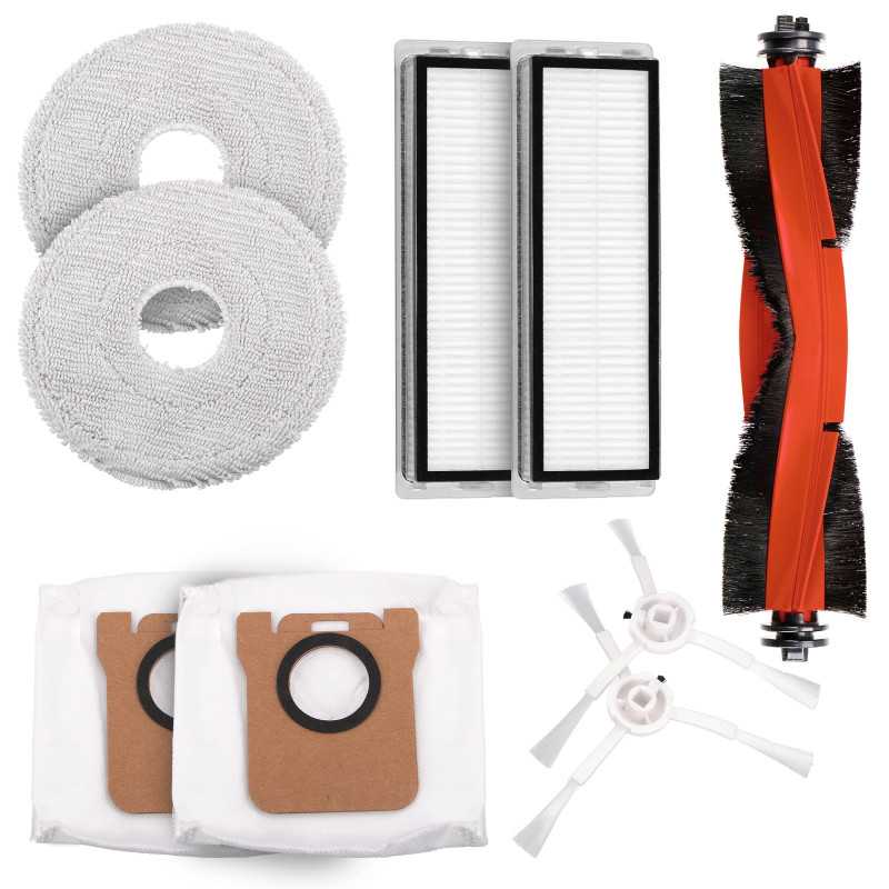 Conjunto de Acessórios para Aspiradores: Escovas, Rolos, Filtros, Mops, Sacos para Xiaomi S10+ X10+ X20 Dreame S10 Pro