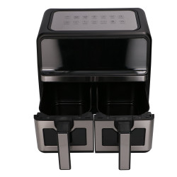 Extralink Home Air Fryer 9L Nera | Friggitrice ad aria | A doppio cestello, 2200W - Immagine 4