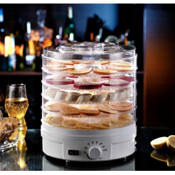 Extralink Home | Suszarka do grzybów owoców warzyw ziół | 500W + 5 sit 27cm, biała - Zdjęcie 4
