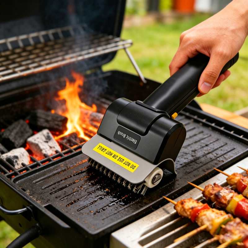 POWERLINK ELEKTRYCZNA SZCZOTKA DO CZYSZCZENIA GRILLA CLEANGRILL 360 USB-C - Imagem 4