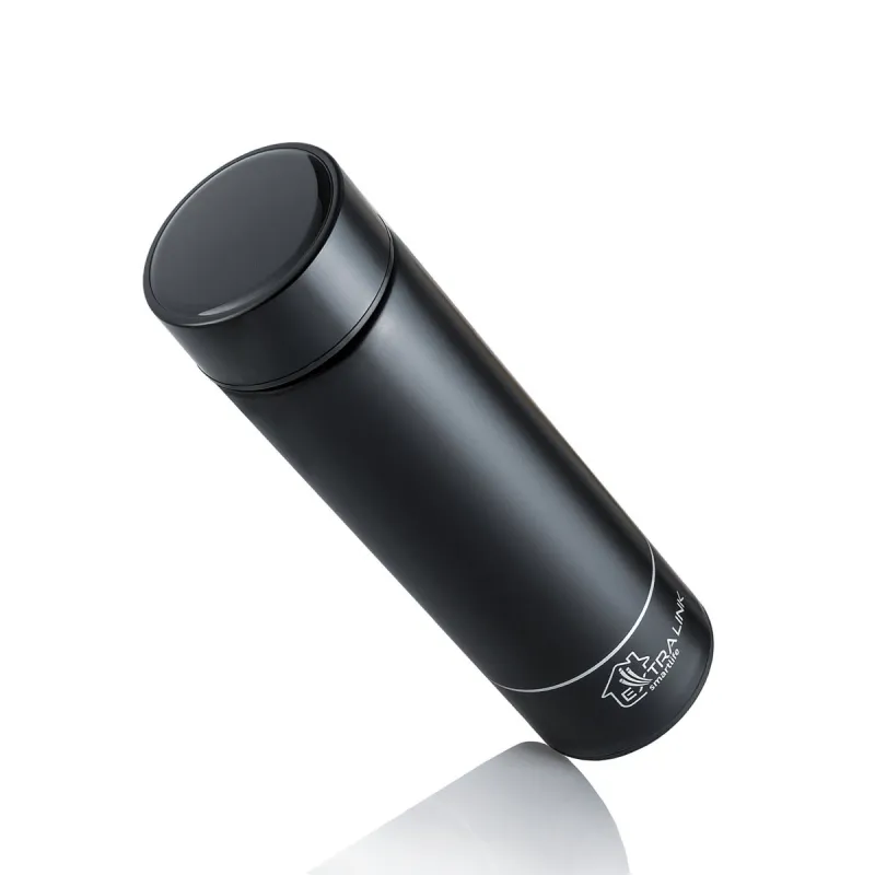 Extralink Smart Travel Mug Black | Thermal mug | with LED display - Image 2