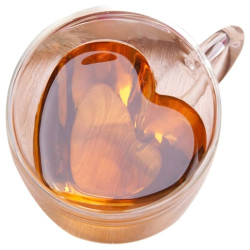 Extralink Home Heart-Shaped Love Mug, Double-Walled...