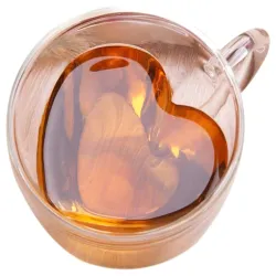 Extralink Home Heart-Shaped Love Mug, Double-Walled...
