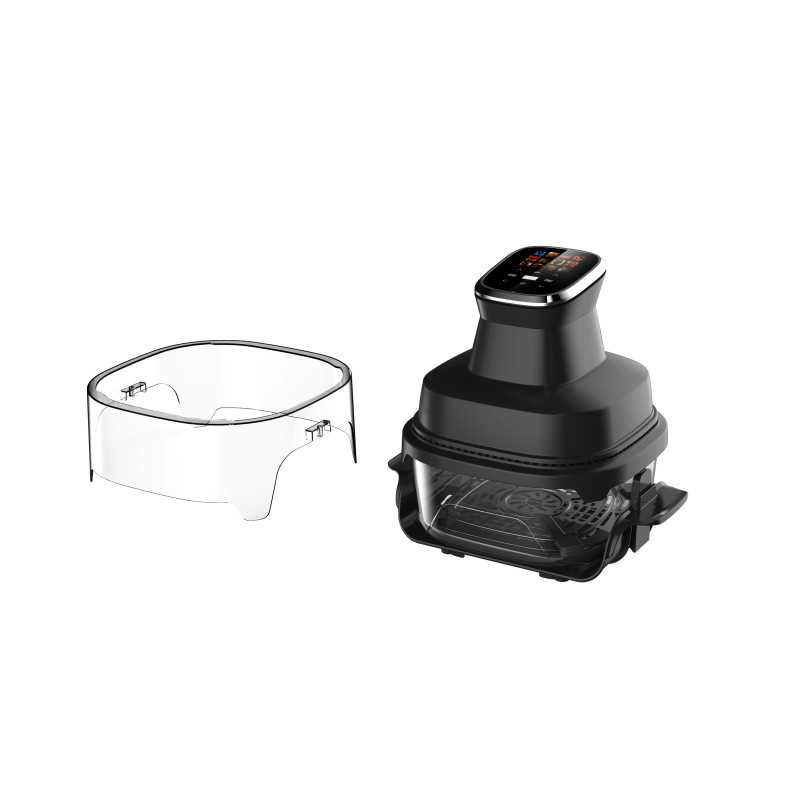 EXTRALINK HOME GLASS SZKLANY AIR FRYER 4L EU SJ-400G INVISIFRY Z POJEMNIKIEM - Imagem 5
