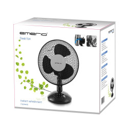 Emerio FN-114201.1 Schwarz | Tischventilator | 23 cm, 2 Geschwindigkeitsstufen - Bild 2