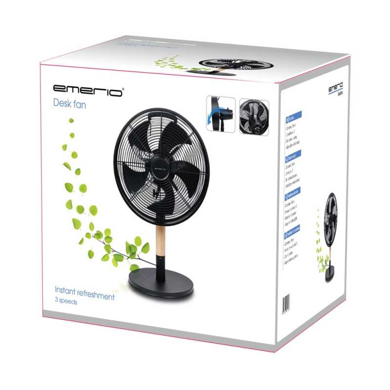 Emerio FN-114499.2 Schwarz | Tischventilator | 30 cm, 3 Geschwindigkeitsstufen - Bild 2