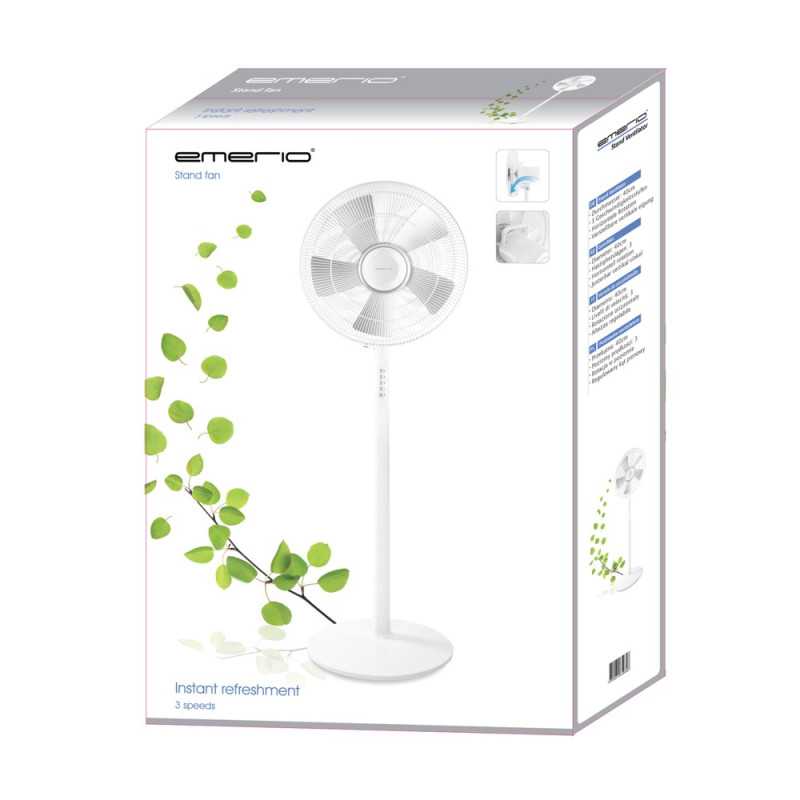 Emerio FN-114474 Weiß | Standventilator | 40 cm, 3 Geschwindigkeitsstufen - Bild 2