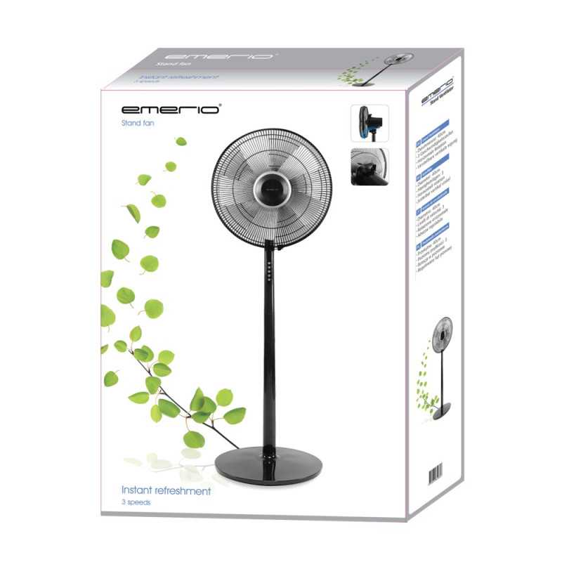 Emerio FN-114474.1 Nero | Ventilatore in piedi | 40 cm, 3 velocita - Immagine 2