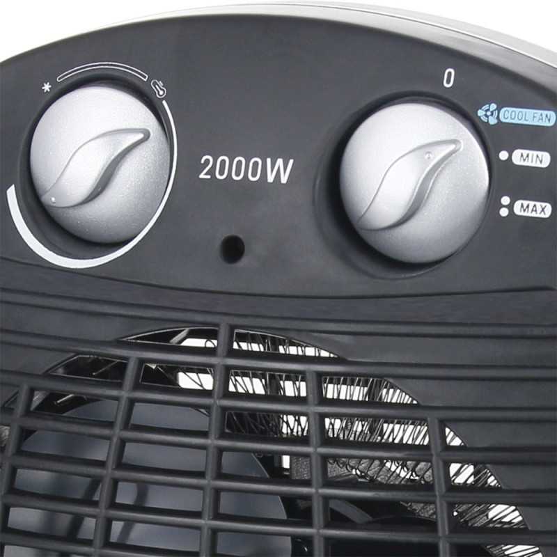 Fanlı Isıtıcı Emerio FH-106737.2 Siyah, 2000W - Görsel 2