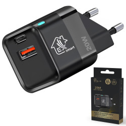 Зарядное устройство Extralink Smart Life 20W, USB-C, USB-A