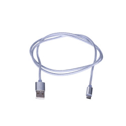 Extralink | MicroUSB cable | for ANDROID smartphones, max. current 2A, 1m, silver - Image 3