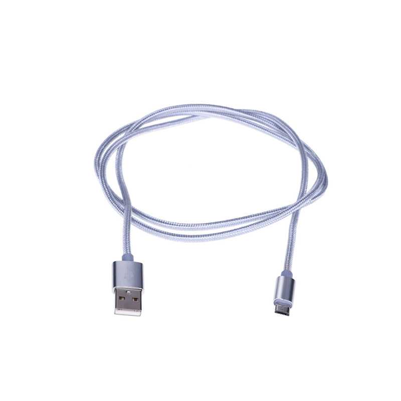 Extralink | MicroUSB cable | for ANDROID smartphones, max. current 2A, 1m, silver - Image 3
