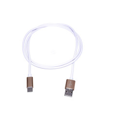 Extralink | Cabo com conector USB - tipo C | para smartphones ANDROID, corrente máx. 3A, comprimento 1M, branco - Imagem 3