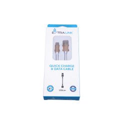 Extralink | USB - Kabel Typ C | für ANDROID-Smartphones, max. Stromstärke 3A, 1m, weiß - Bild 5
