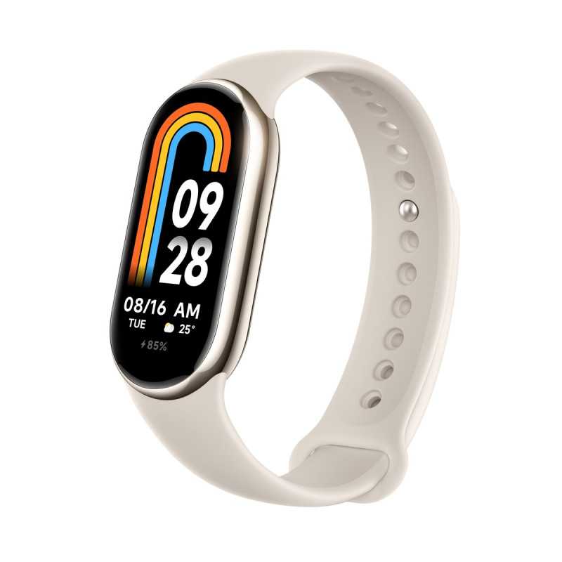 Xiaomi Smart Band 8 Dorado | Banda inteligente | Bluetooth 5.1, 190 mAh, 1,62", 5 ATM, acelerómetro, giroscopio, sensor PPG - Imagen 3