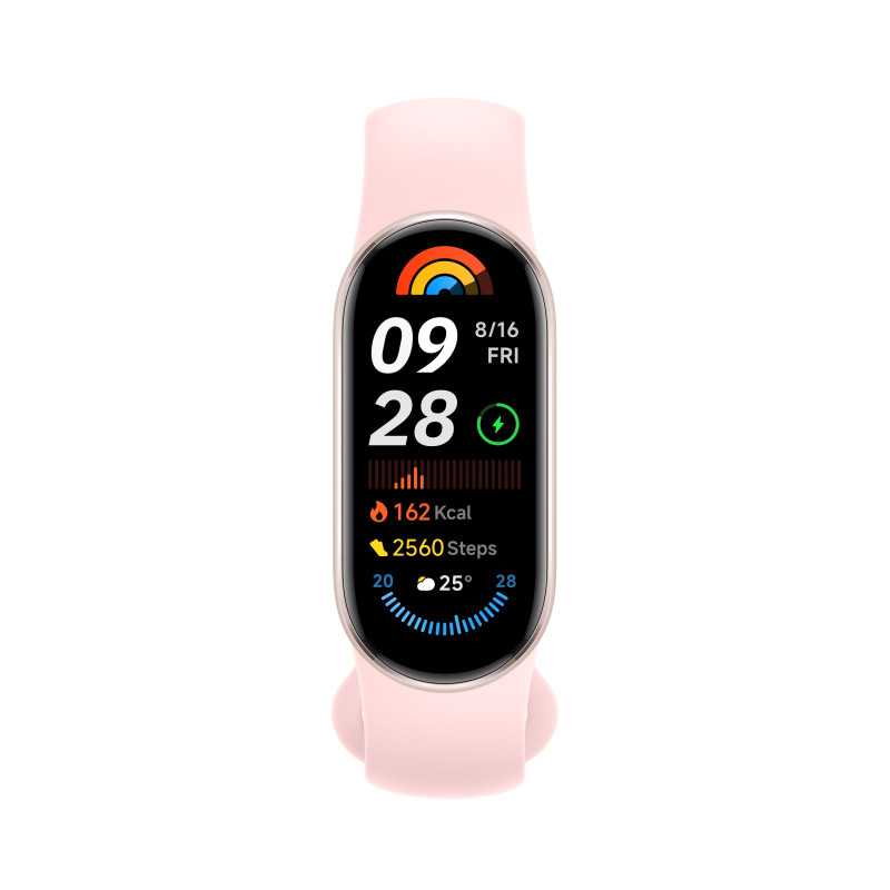 Xiaomi Smart Band 9 Mystic Rose | Smartband | Bluetooth 5.4, 233 mAh, 1.62", 5 ATM, accelerometer, gyroscope, PPG sensor - Image 3