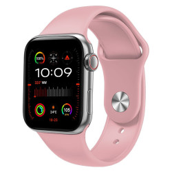 EXTRALINK LIFESTYLE SMARTWATCH WATCH9 SILVER CASE + BLACK/PINK BAND - Immagine 2
