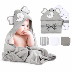 MOMCOZY WC014 BABY HOODED TOWEL
