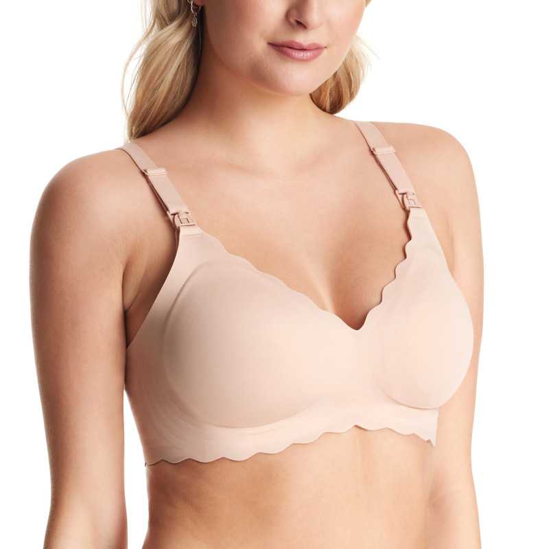MOMCOZY YN46 SEAMLESS SUPPORT FLORAL NURSING BRA SKIN 3XL - Imagem 3