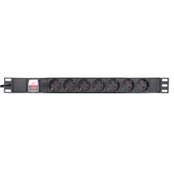 Сетевой фильтр Extralink EXPDU7EU SW, 19" 1U, 7 розеток EU, с выключателем, 2м - Изображение 5