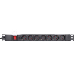 Extralink EXPDU7EU SW | Enchufe multiple | 19" 1U, enchufes 7 EU, con switch, 2m - Imagen 6