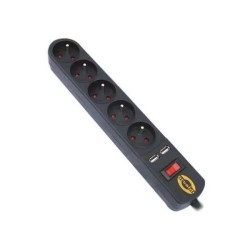 Regua de Energia Orvaldi ORV5 5m USB, Protetor contra...