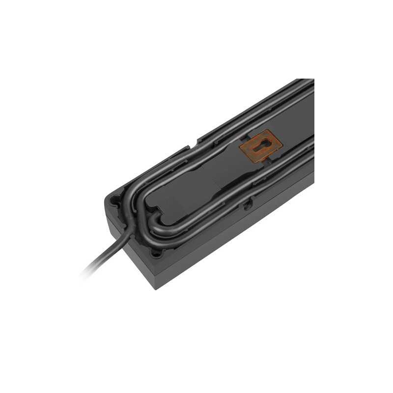 Arcon Z5 Black Surge Protector Power Strip, 5 Outlets, 5m Cable - Image 3