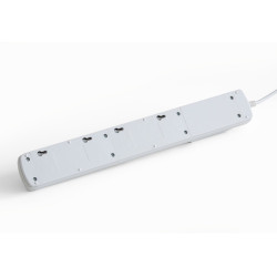 ARCON M6 PROTECTING POWER STRIP 6X SOCKETS, 10M CABLE, BLACK - Immagine 3