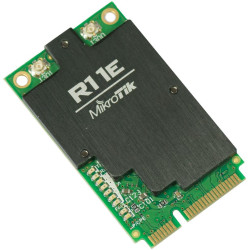 MikroTik R11e-2HnD | Cartao miniPCI-e | 2,4GHz, 2x u.Fl