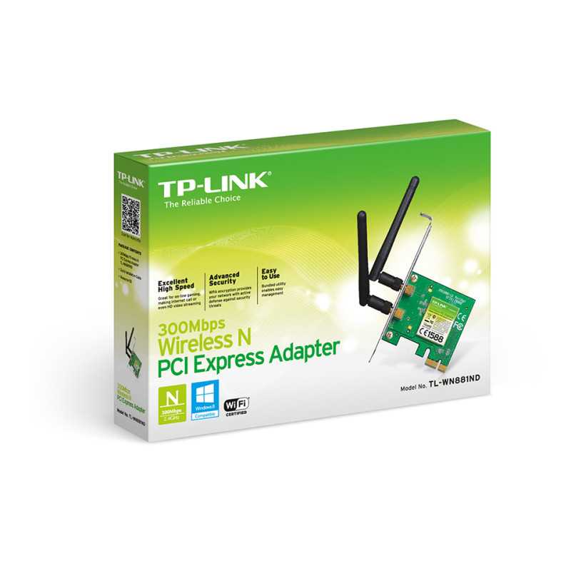 TP-Link TL-WN881ND | Placa de rede WiFi | N300, PCI Express, 2x 2dBi - Imagem 2