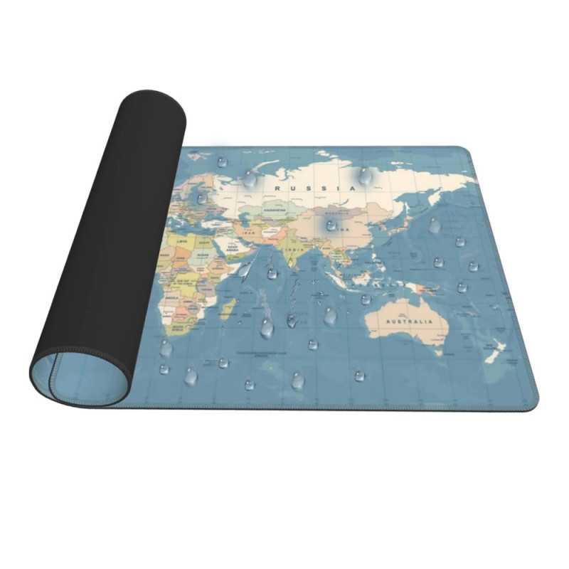 Tapete para mouse de mesa gamer Extralink, grande mapa-múndi claro 40x90 cm - Imagem 4