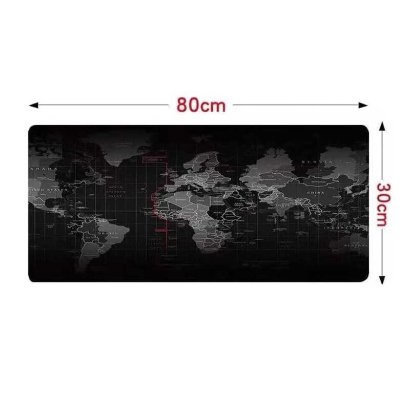 Tapete de Rato e Teclado Extralink, Grande Mapa do Mundo Escuro para Escritório Gamer 30x80-1073 - Imagem 5