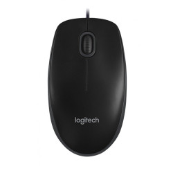 Mouse &oacute;ptico Logitech B100 Preto, 800 DPI, USB, 1.8m
