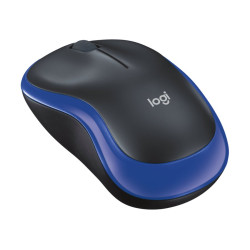 Logitech M185 Blau Optische Maus, Drahtlos, 1000dpi