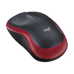 Rat&oacute;n &oacute;ptico Logitech M185 Rojo, Inal&aacute;mbrico, 1000dpi