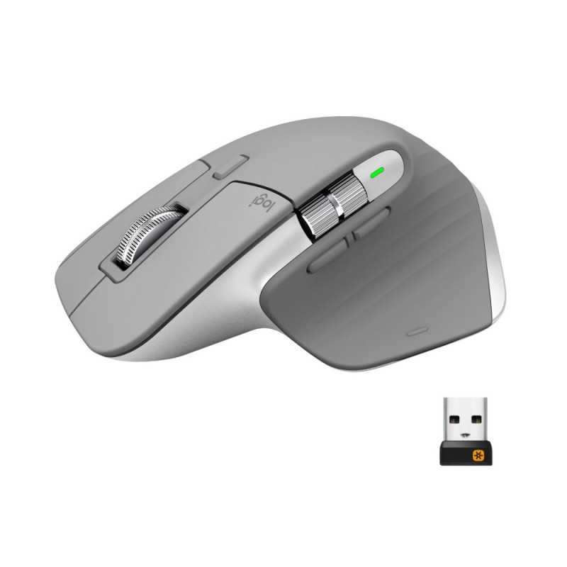 Logitech MX Master 3 Grey | Laserová myš | Bezdrátová, 4000 dpi - Obrázek 2