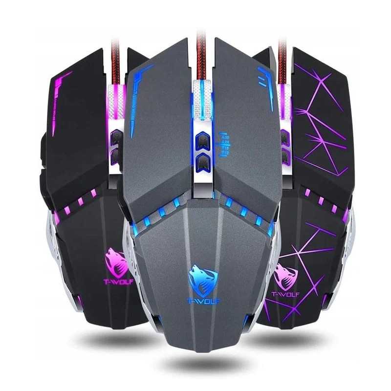 Extralink Gaming Mouse V7 | Ratón para juegos | cableado, óptico, 1600dpi, 7 botones, retroiluminación LED