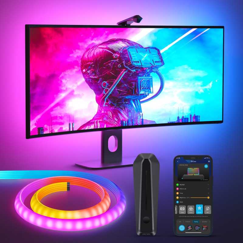 Govee H604B Dreamview G1 | Luz LED | RGBIC, Wi-Fi, Alexa, Google - Imagem 2
