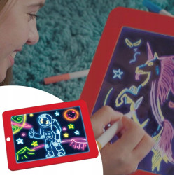 Tablet Mágico para Crianças Extralink Neon Magic Pad, Vermelho - Imagem 2