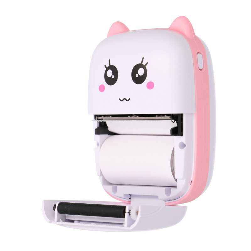 Mini Thermodrucker Extralink EPP-001 Rosa, Bluetooth, USB-C, 1200 mAh, 210 dpi - Bild 6